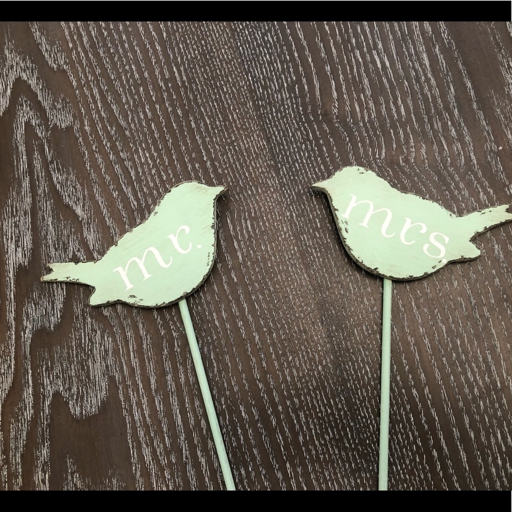 Me. And Mrs. cake topper